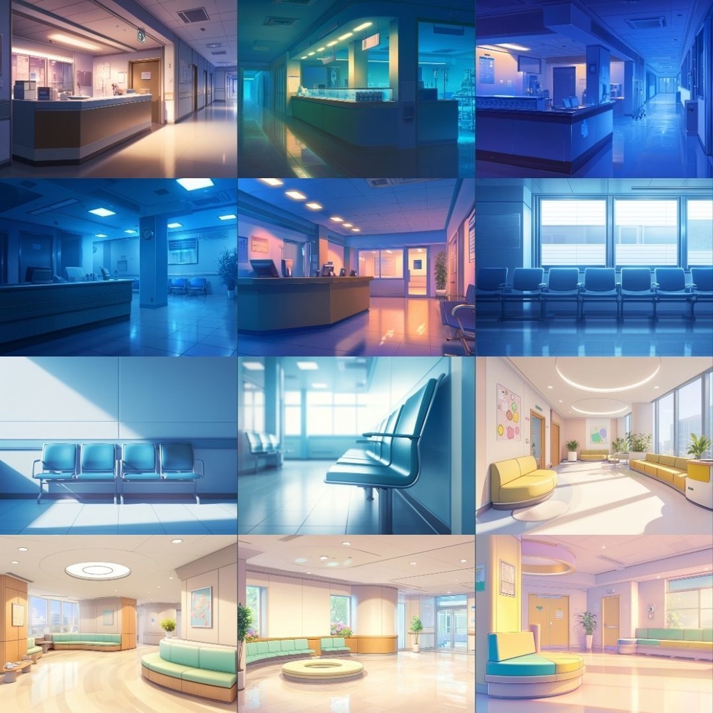 【TRPG背景素材】病院100枚|病室・外観・休憩室・院長室・研究室・資料室