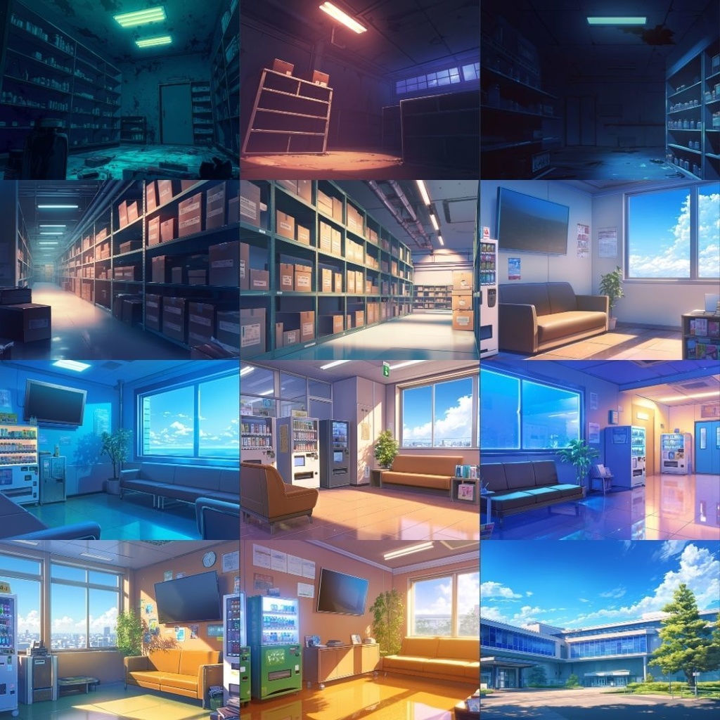 【TRPG背景素材】病院100枚|病室・外観・休憩室・院長室・研究室・資料室