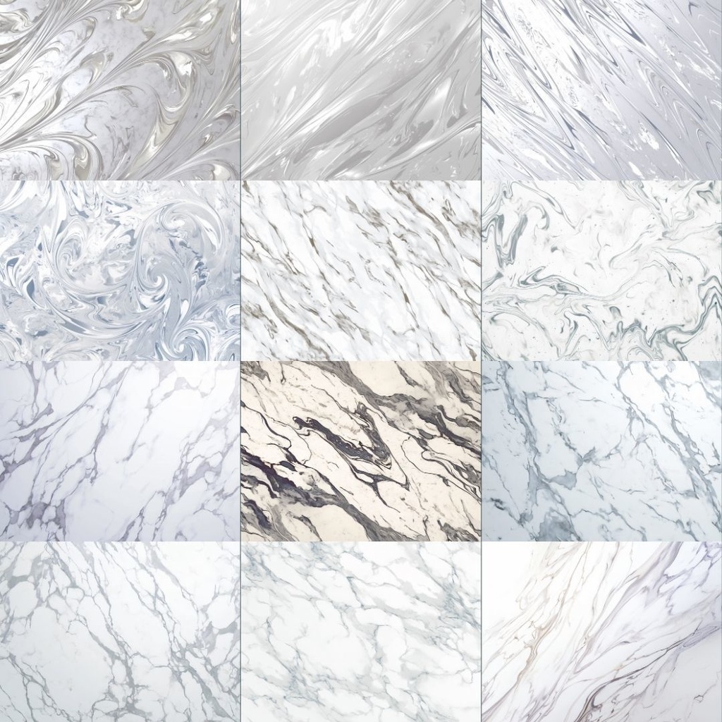 【素材集】マーブル模様250枚|赤・ピンク・オレンジ・緑・青・紫・白・黒