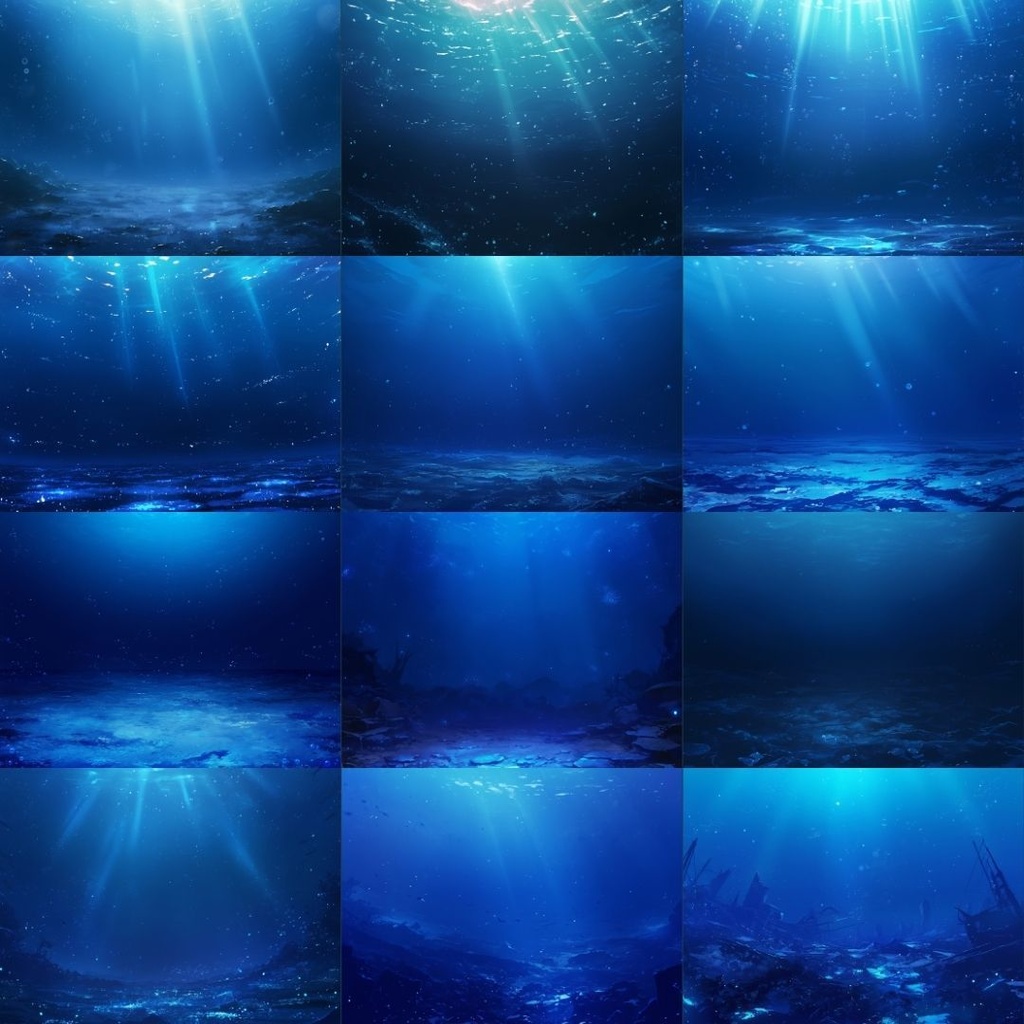 【TRPG背景素材】海パック160枚|海中・深海・南国・鳥居・洞窟・桟橋・海辺etc