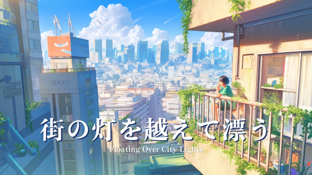  【フリーBGM】街の灯を越えて漂う - Floating Over City Lights｜ゲーム シナリオBGM【NoCopyrightMusic】