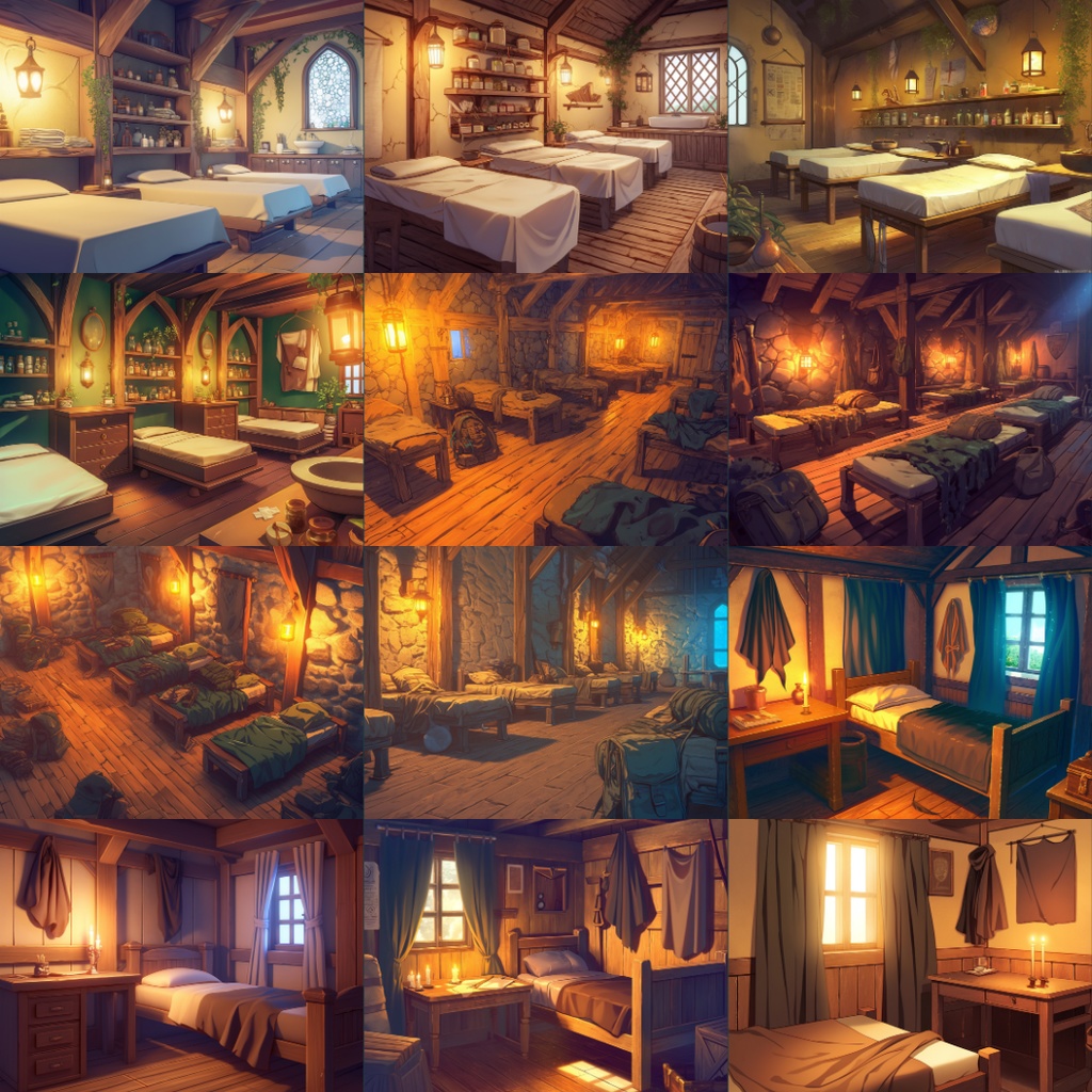 【TRPG背景素材】ギルドパック100枚|街並み・酒場・宿・会議室etc