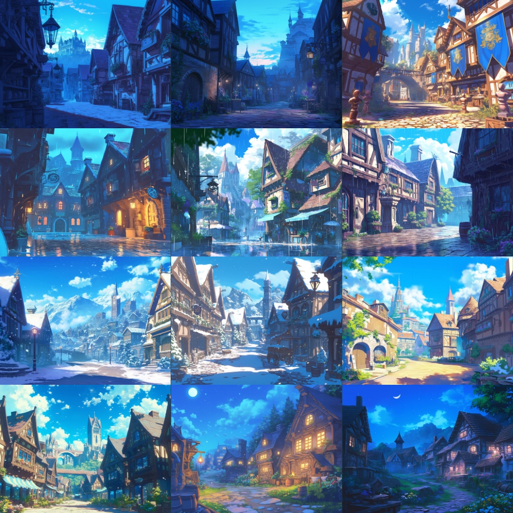 【TRPG背景素材】ギルドパック100枚|街並み・酒場・宿・会議室etc