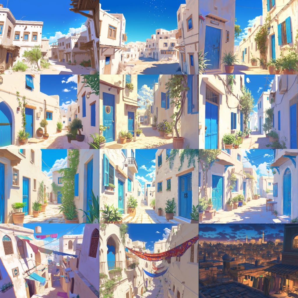 【TRPG背景素材】中東風80枚|宮殿・城・街並み・部屋etc