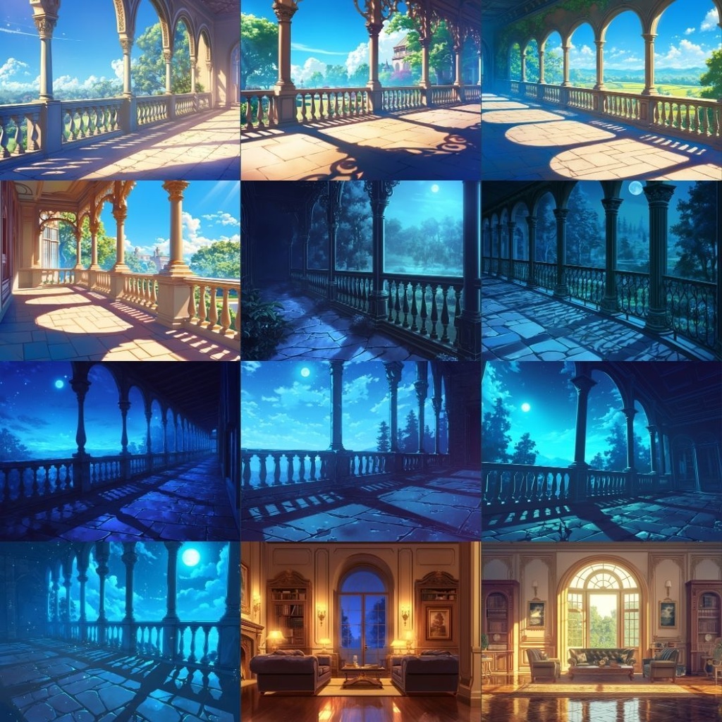 【TRPG背景素材】洋館250枚|庭・寝室・外観・ダイニングルーム・浴室・会議室etc