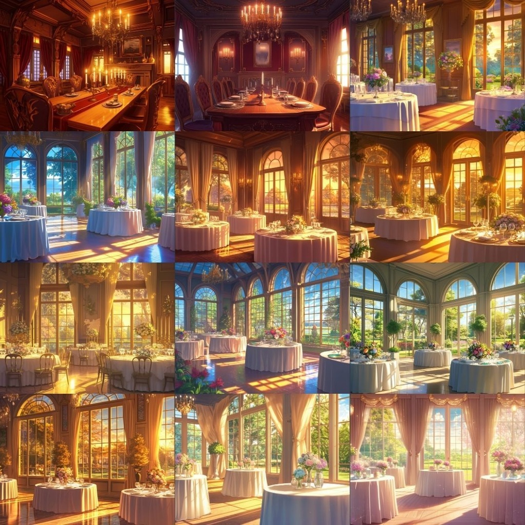 【TRPG背景素材】洋館250枚|庭・寝室・外観・ダイニングルーム・浴室・会議室etc