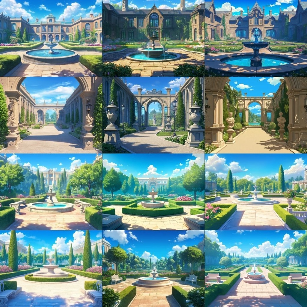 【TRPG背景素材】洋館250枚|庭・寝室・外観・ダイニングルーム・浴室・会議室etc