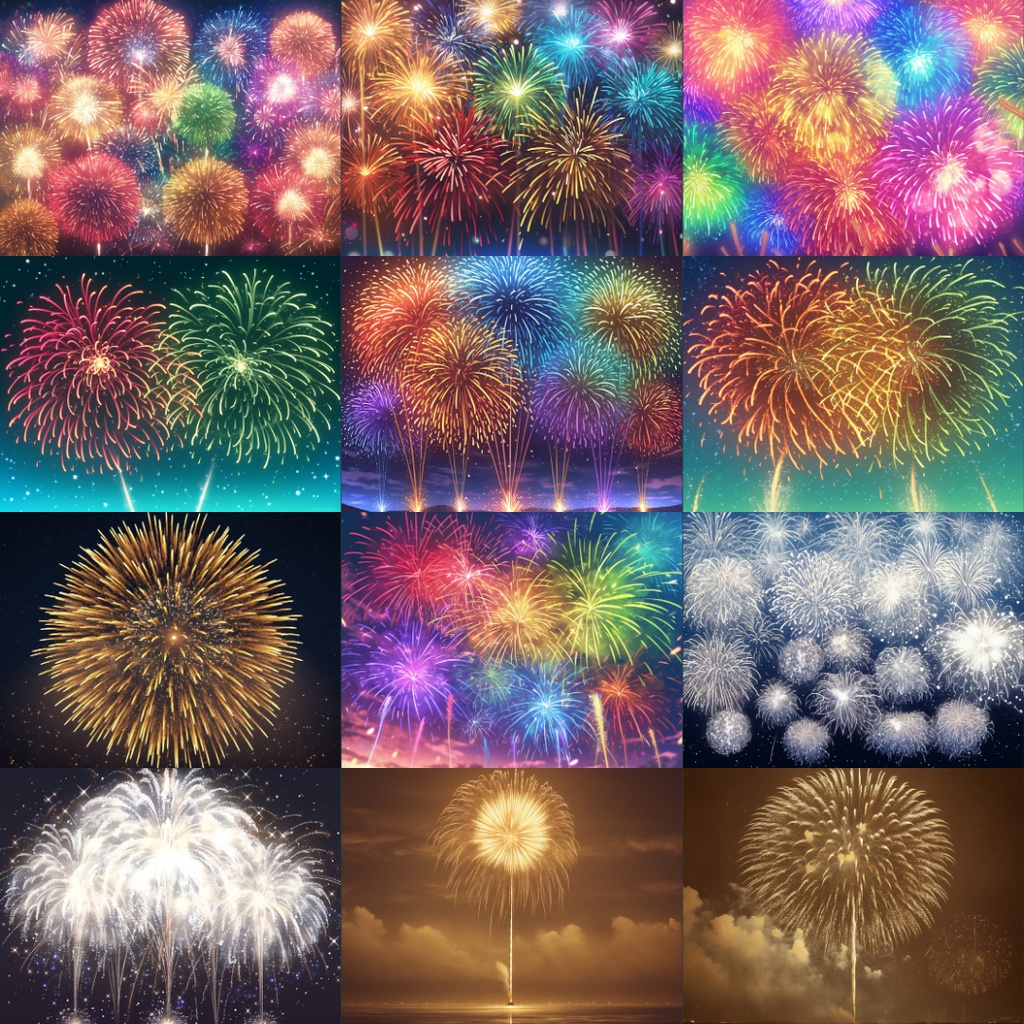 【TRPG背景素材】花火大会150枚|花火・祭り・神社・盆踊りetc