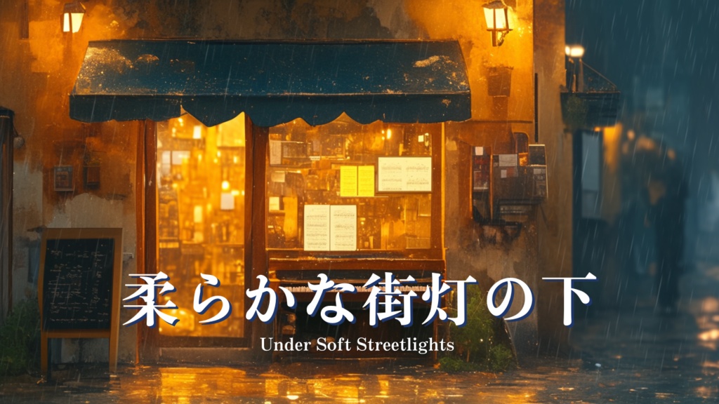 Chill Café Lofi Music|Free BGM カフェ 勉強 フリー素材 – Warm Latte Beats /柔らかな街灯の下