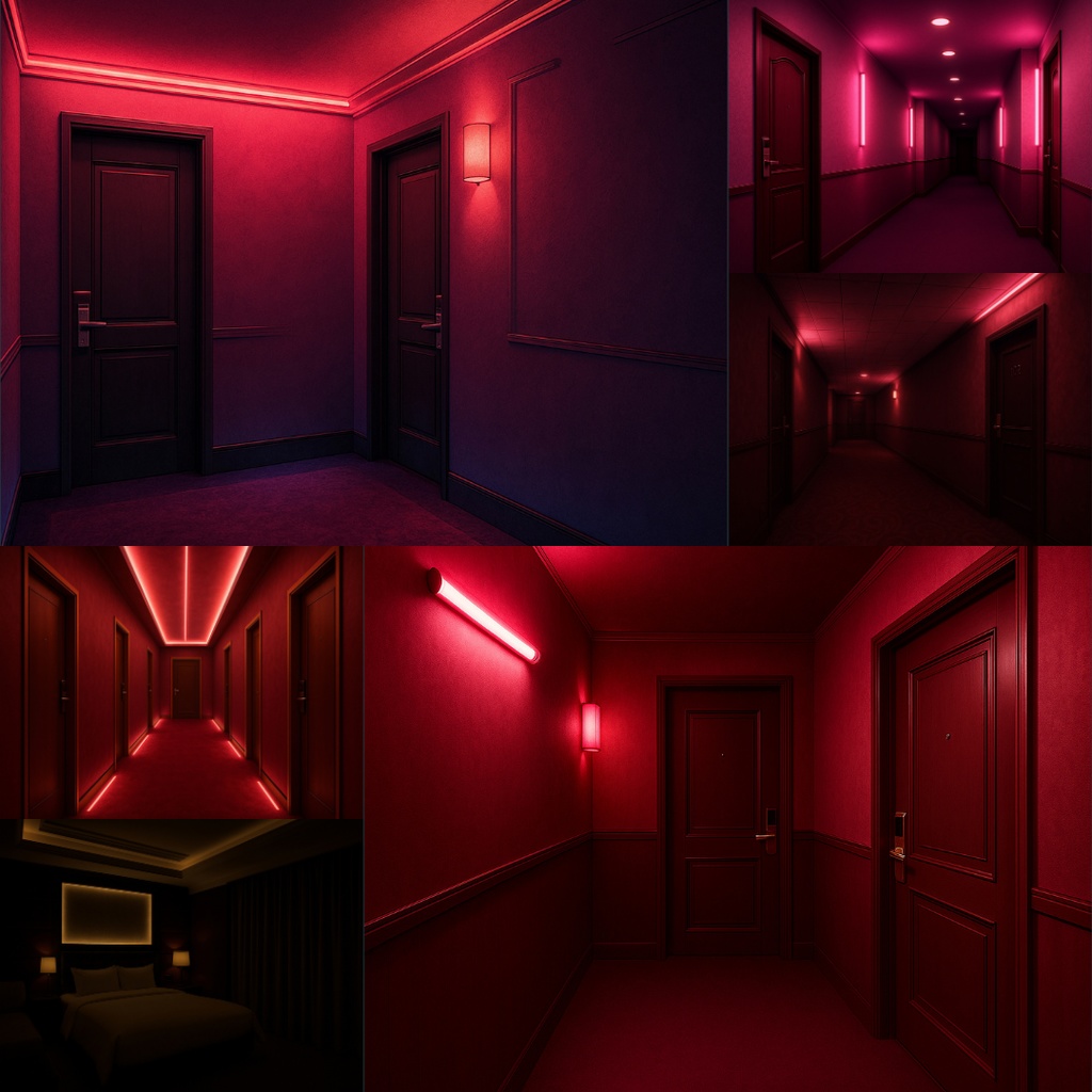 厳選【TRPG背景素材】ラブホテル54枚|部屋・廊下・お風呂・ロビー・天井鏡・ベッド