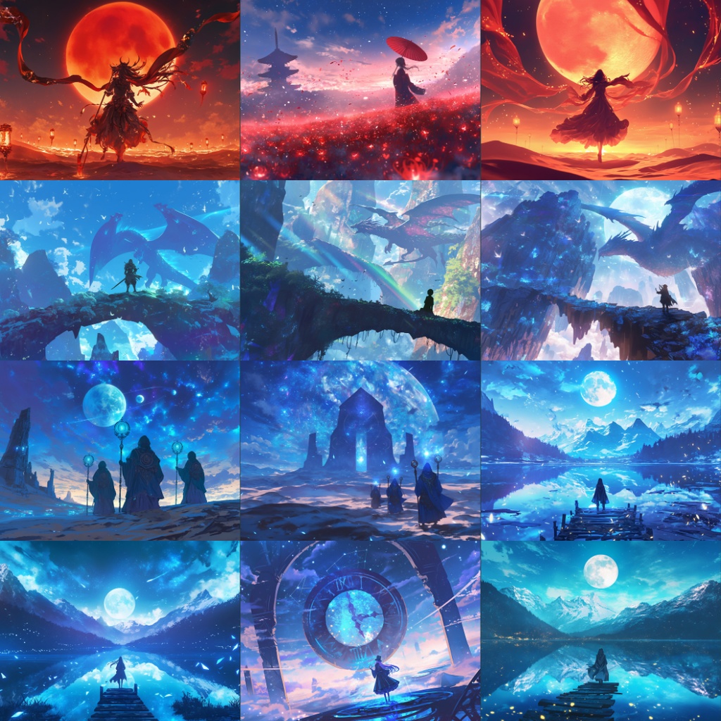 【TRPG背景素材】人物のいる情景素材集_120枚|ファンタジー・自然・ホラーetc