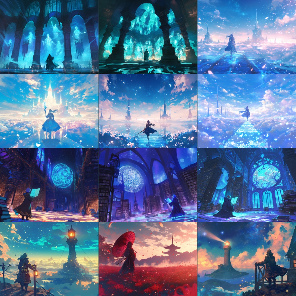 【TRPG背景素材】人物のいる情景素材集_120枚|ファンタジー・自然・ホラーetc