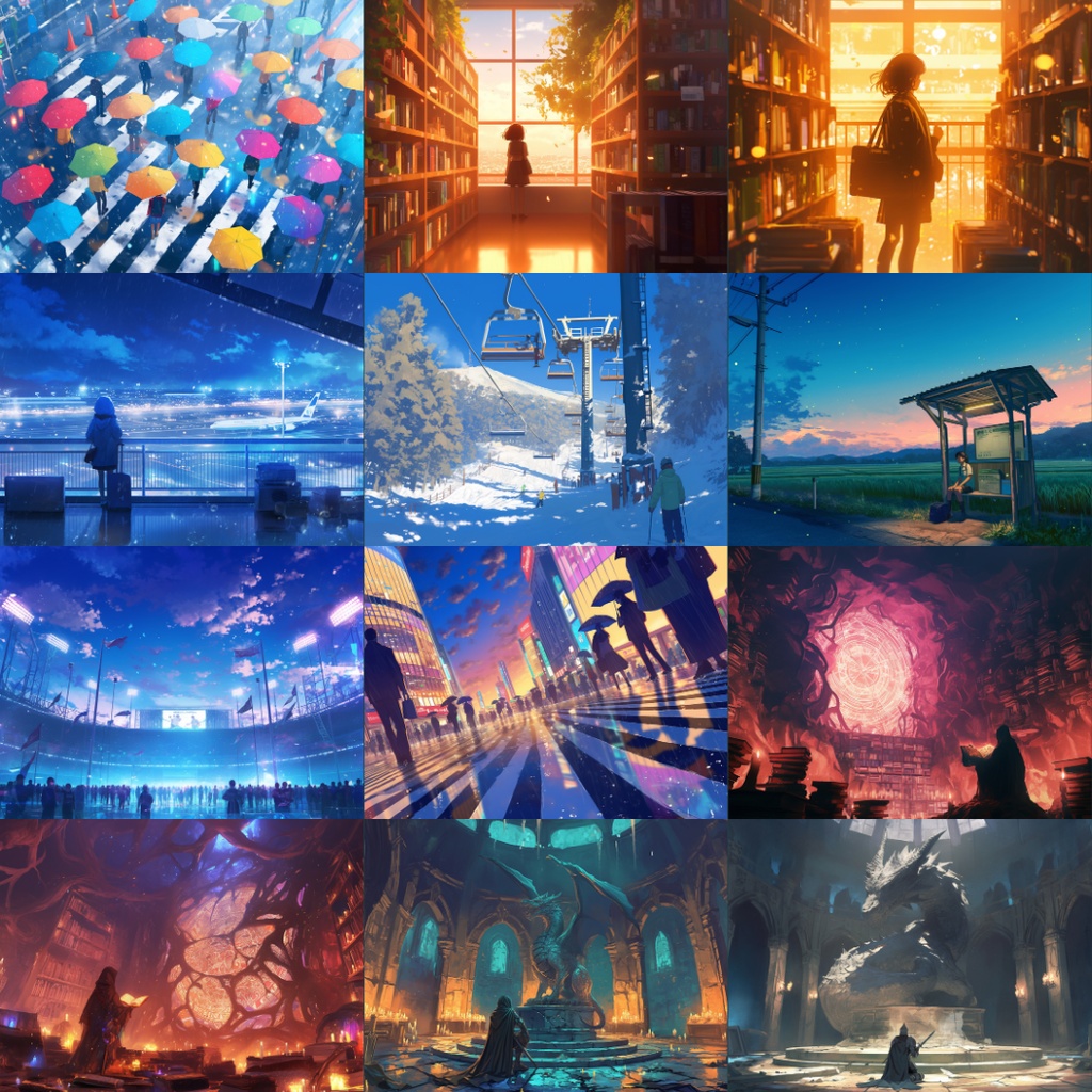 【TRPG背景素材】人物のいる情景素材集_120枚|ファンタジー・自然・ホラーetc