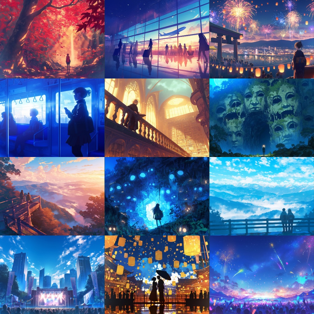 【TRPG背景素材】人物のいる情景素材集_120枚|ファンタジー・自然・ホラーetc