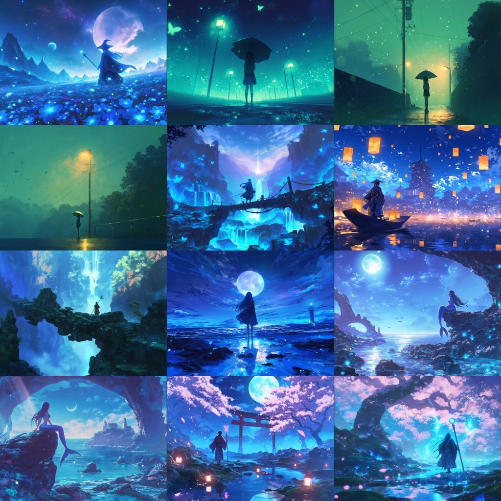 【TRPG背景素材】人物のいる情景素材集_120枚|ファンタジー・自然・ホラーetc