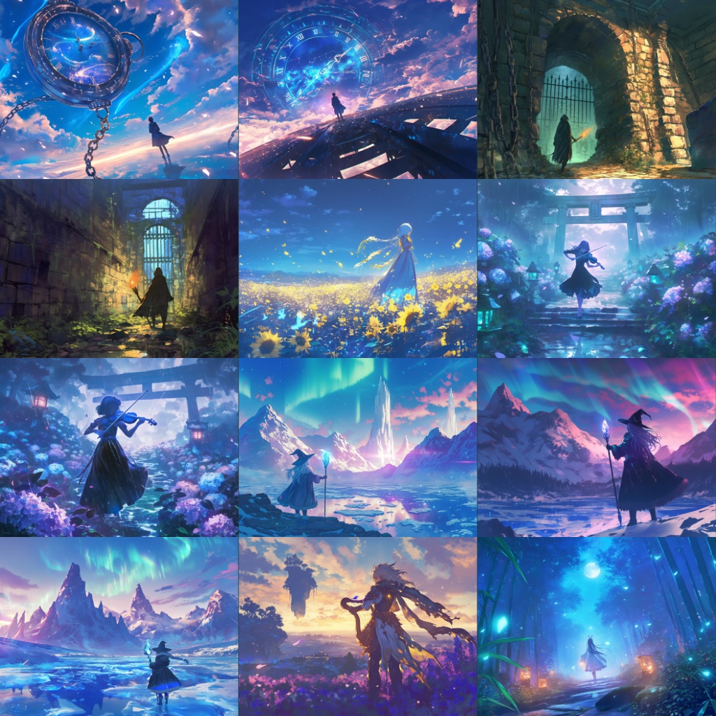 【TRPG背景素材】人物のいる情景素材集_120枚|ファンタジー・自然・ホラーetc