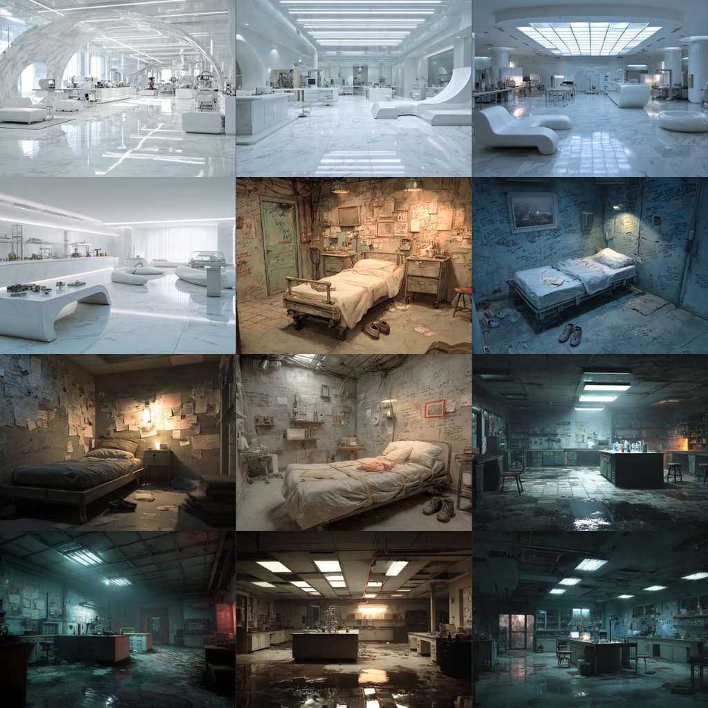 【TRPG背景素材】様々な研究所 160枚|地下実験室・凍結・個室・脳科学・事故直後・資料保管庫・近未来・禁書保管・観察されている・教会跡地etc