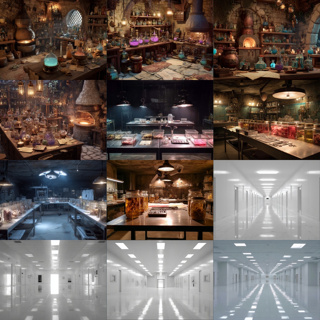 【TRPG背景素材】様々な研究所 160枚|地下実験室・凍結・個室・脳科学・事故直後・資料保管庫・近未来・禁書保管・観察されている・教会跡地etc