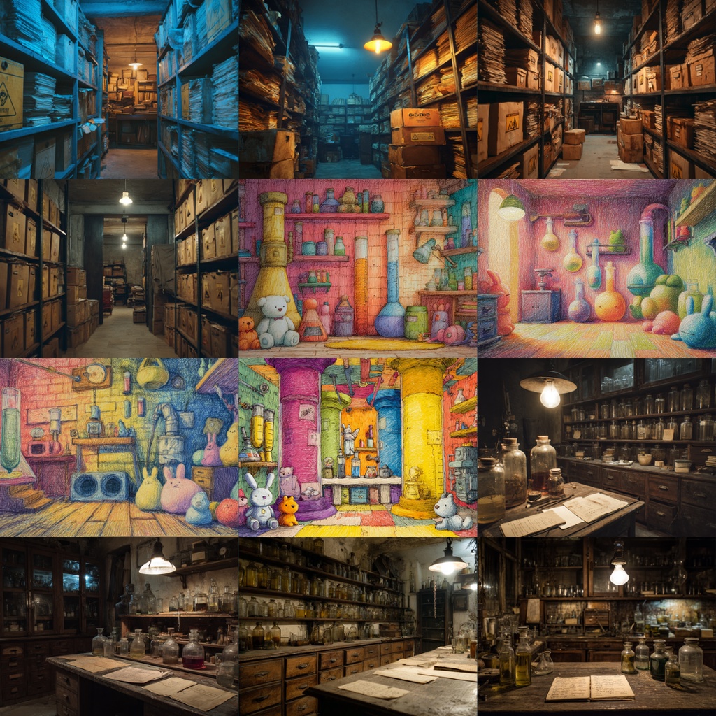 【TRPG背景素材】様々な研究所 160枚|地下実験室・凍結・個室・脳科学・事故直後・資料保管庫・近未来・禁書保管・観察されている・教会跡地etc