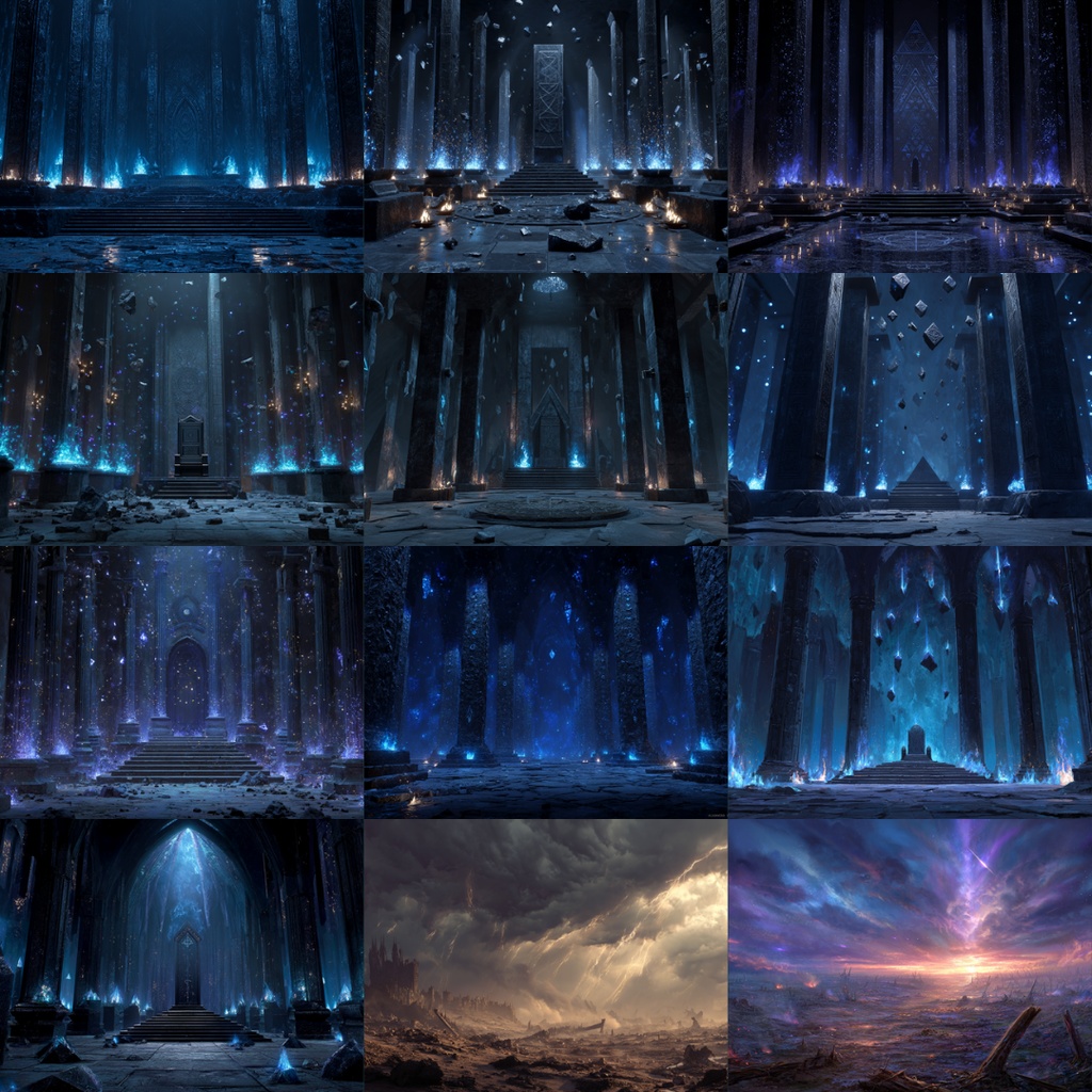 【TRPG背景素材】ダークファンタジー(魔法×ダークな世界)135枚|祭壇・玉座・聖堂・魔法円・牢獄・図書館etc