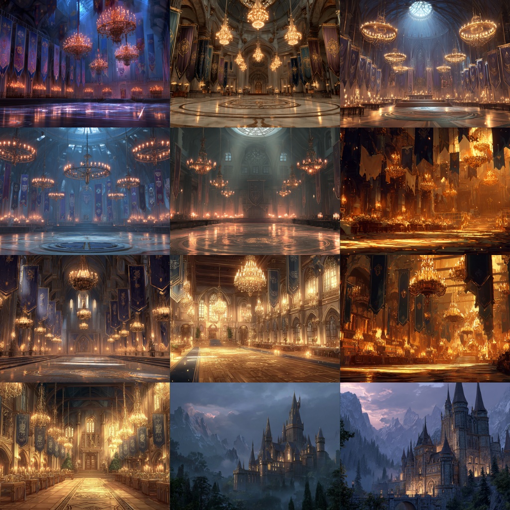 【TRPG背景素材】魔法学校 183枚|教室・図書館・回廊・錬金術実験室・講堂・禁書・決闘場・校長室・大聖堂・食堂・寮・外観etc