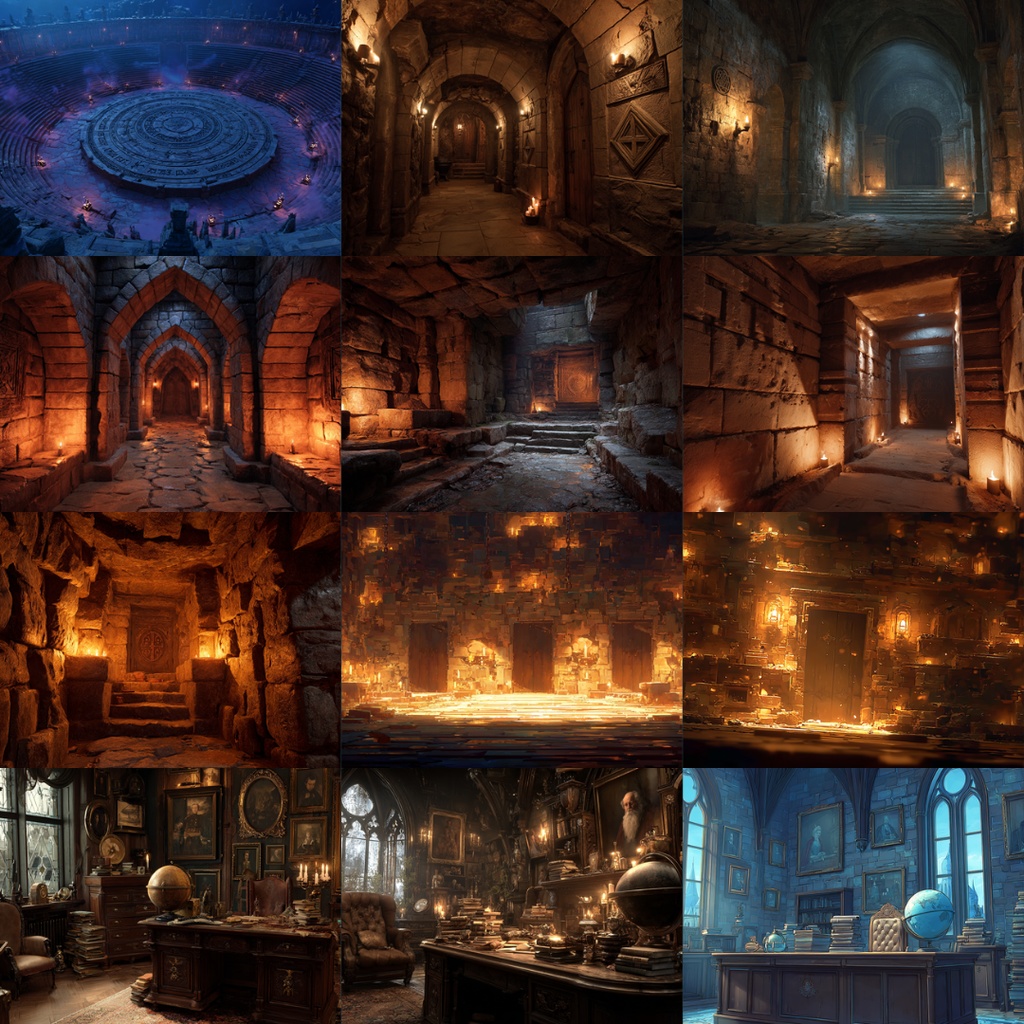 【TRPG背景素材】魔法学校 183枚|教室・図書館・回廊・錬金術実験室・講堂・禁書・決闘場・校長室・大聖堂・食堂・寮・外観etc