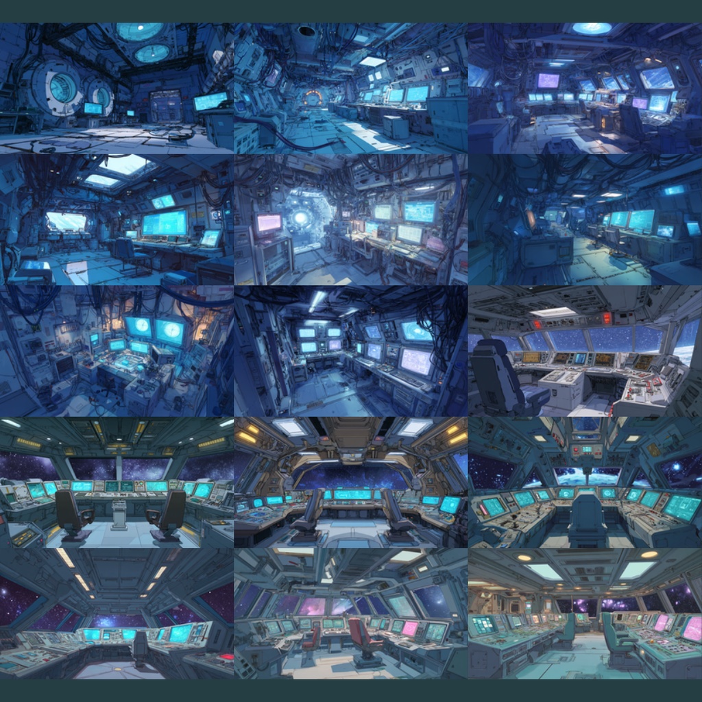 【TRPG背景素材】宇宙船内 124枚|船長室・貨物室・通信室・廊下・ロッカー・作戦会議室・監視室・コマンドブリッジetc