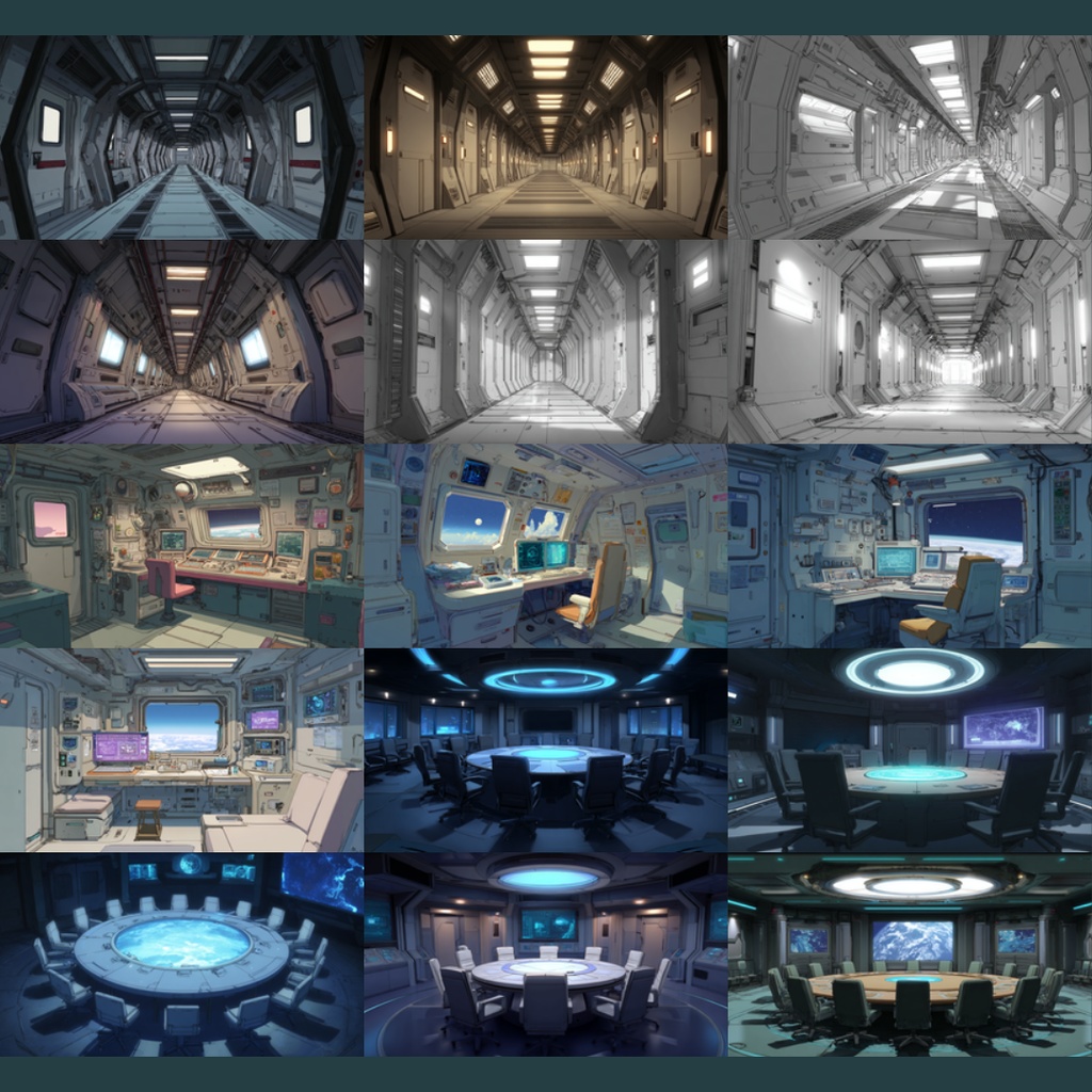 【TRPG背景素材】宇宙船内 124枚|船長室・貨物室・通信室・廊下・ロッカー・作戦会議室・監視室・コマンドブリッジetc