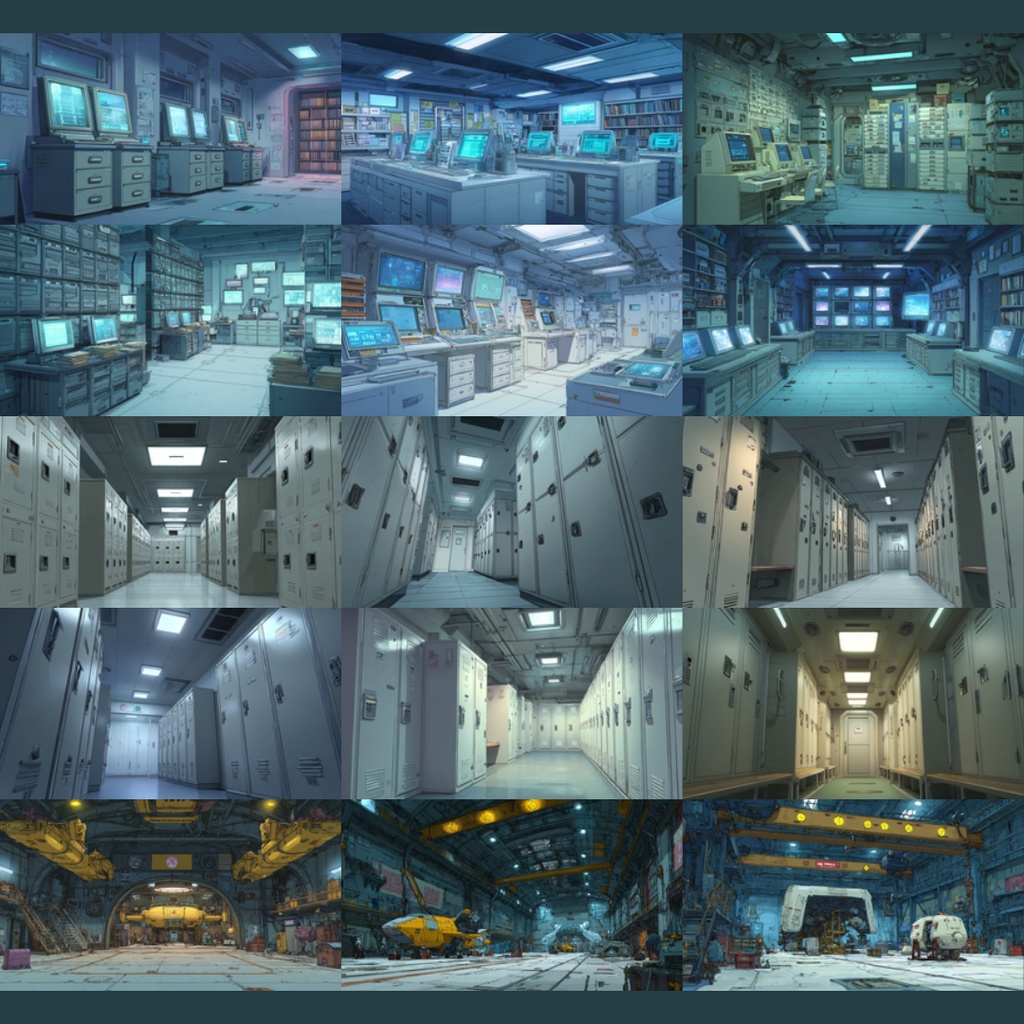 【TRPG背景素材】宇宙船内 124枚|船長室・貨物室・通信室・廊下・ロッカー・作戦会議室・監視室・コマンドブリッジetc