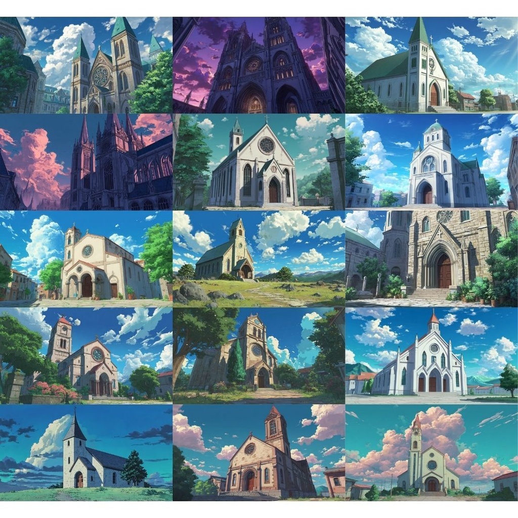 【TRPG背景素材】教会 175枚|シンプル•外観•内観•ホラー•etc