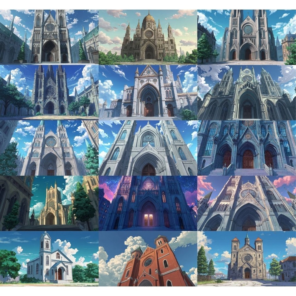 【TRPG背景素材】教会 175枚|シンプル•外観•内観•ホラー•etc