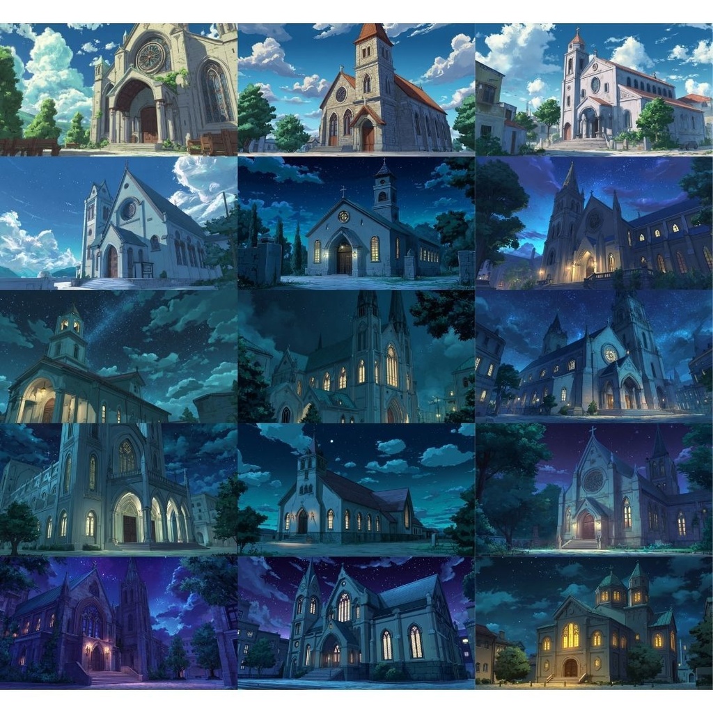 【TRPG背景素材】教会 175枚|シンプル•外観•内観•ホラー•etc