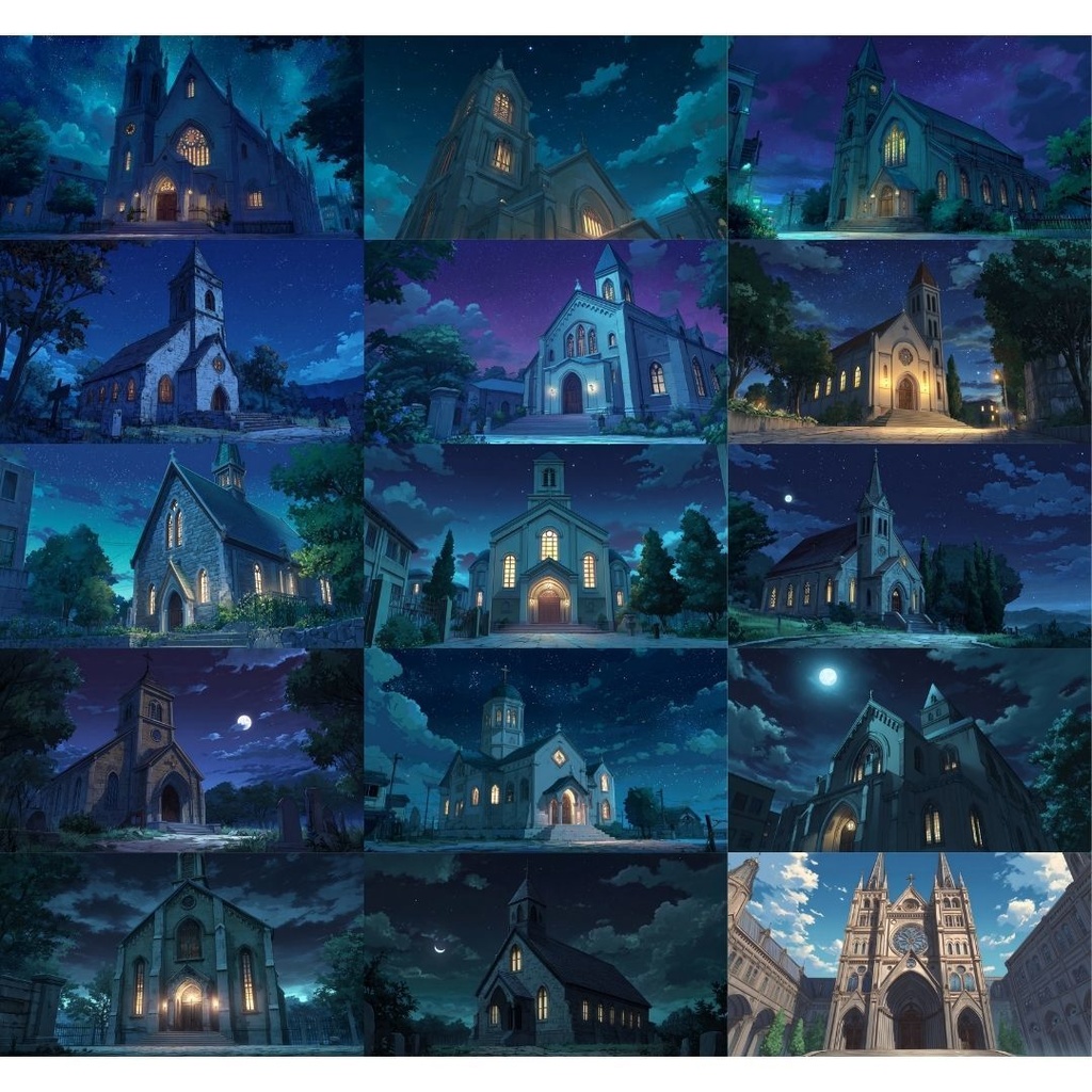 【TRPG背景素材】教会 175枚|シンプル•外観•内観•ホラー•etc