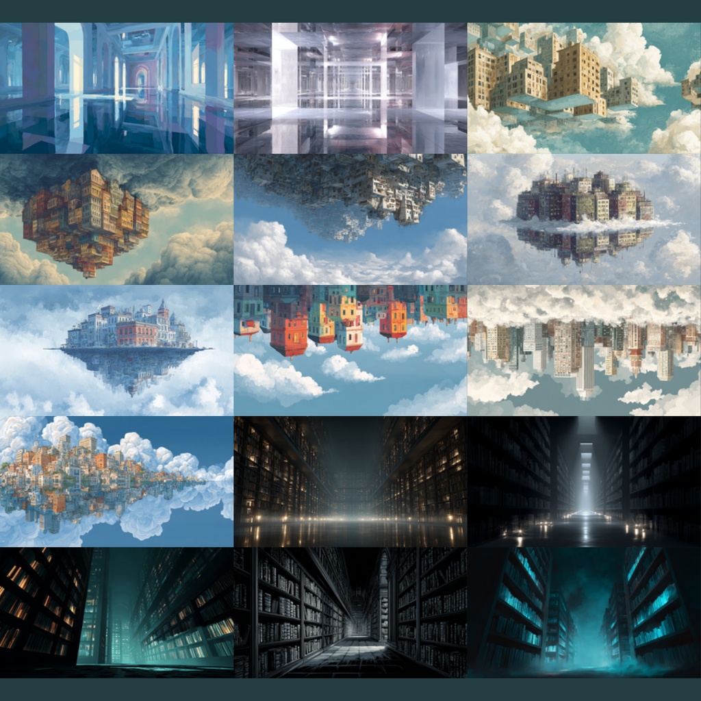 【TRPG背景素材】心象風景 155枚|白い部屋・暗い森・麦畑・白い病棟・白い神殿・黒の図書館・無音の教室etc