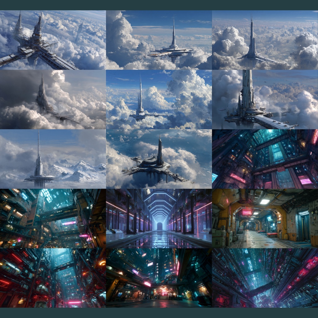 【TRPG背景素材】SF世界 156枚|銀河・宇宙・火星コロニー・暗黒惑星・遺跡・海底都市・ワープ中の視界etc