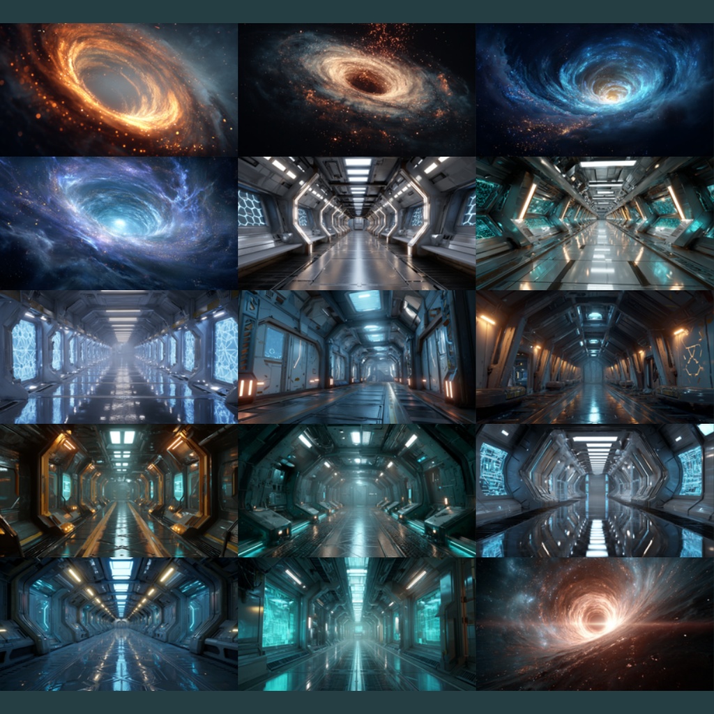 【TRPG背景素材】SF世界 156枚|銀河・宇宙・火星コロニー・暗黒惑星・遺跡・海底都市・ワープ中の視界etc