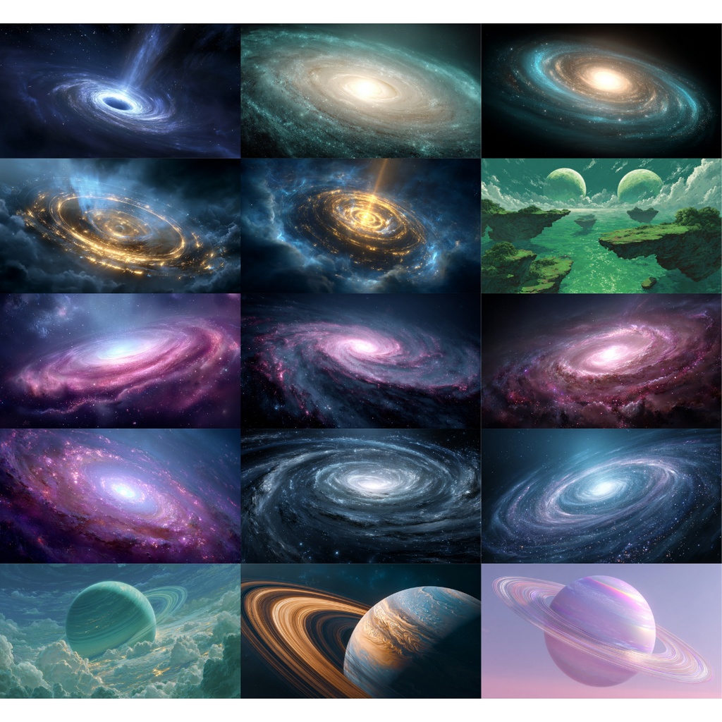 【TRPG背景素材】宇宙•銀河系 200枚|宇宙・銀河・惑星・星etc