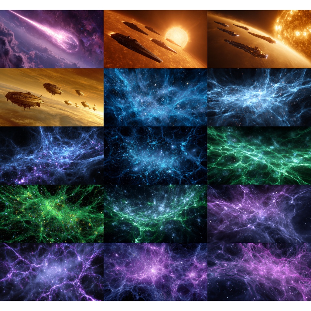 【TRPG背景素材】宇宙•銀河系 200枚|宇宙・銀河・惑星・星etc