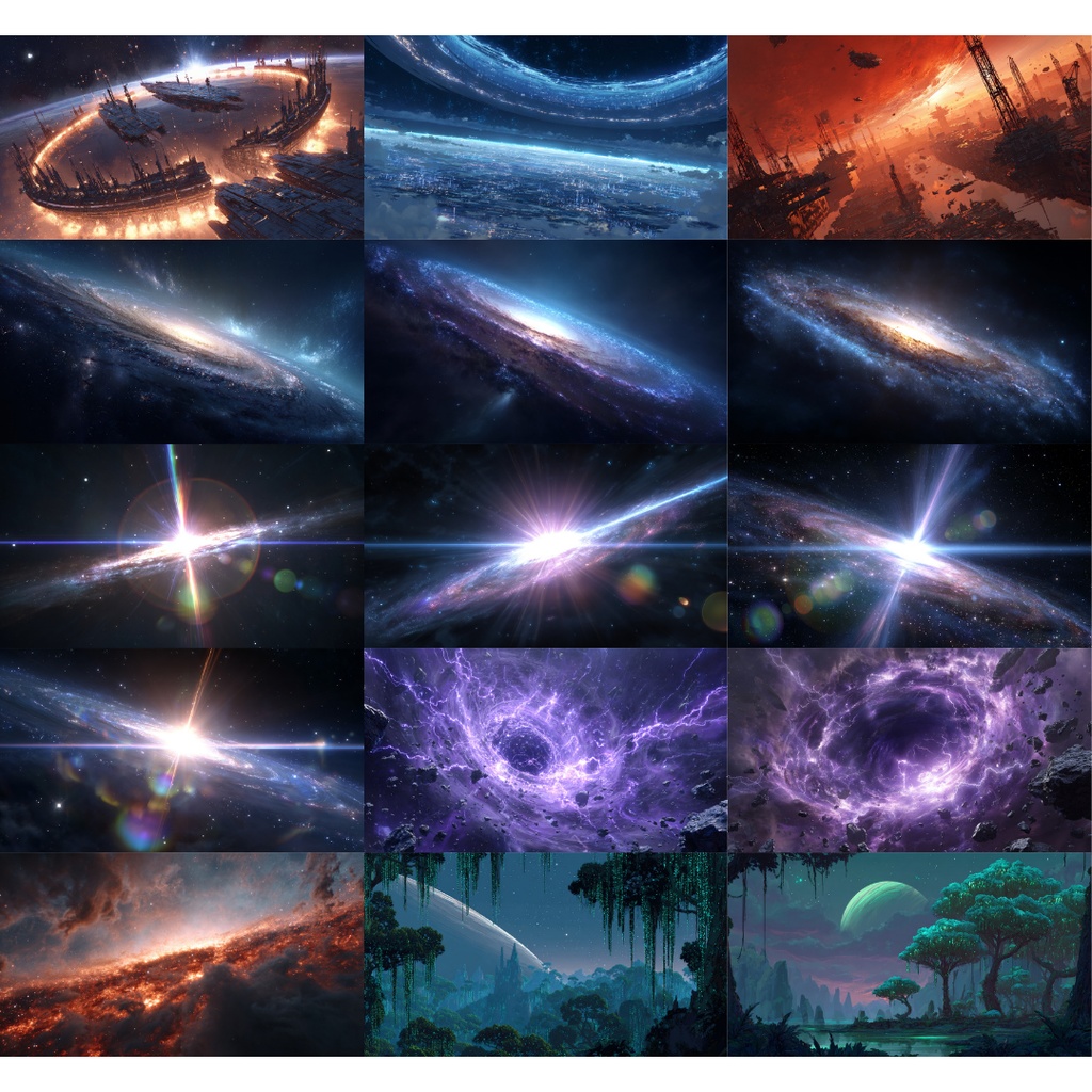 【TRPG背景素材】宇宙•銀河系 200枚|宇宙・銀河・惑星・星etc