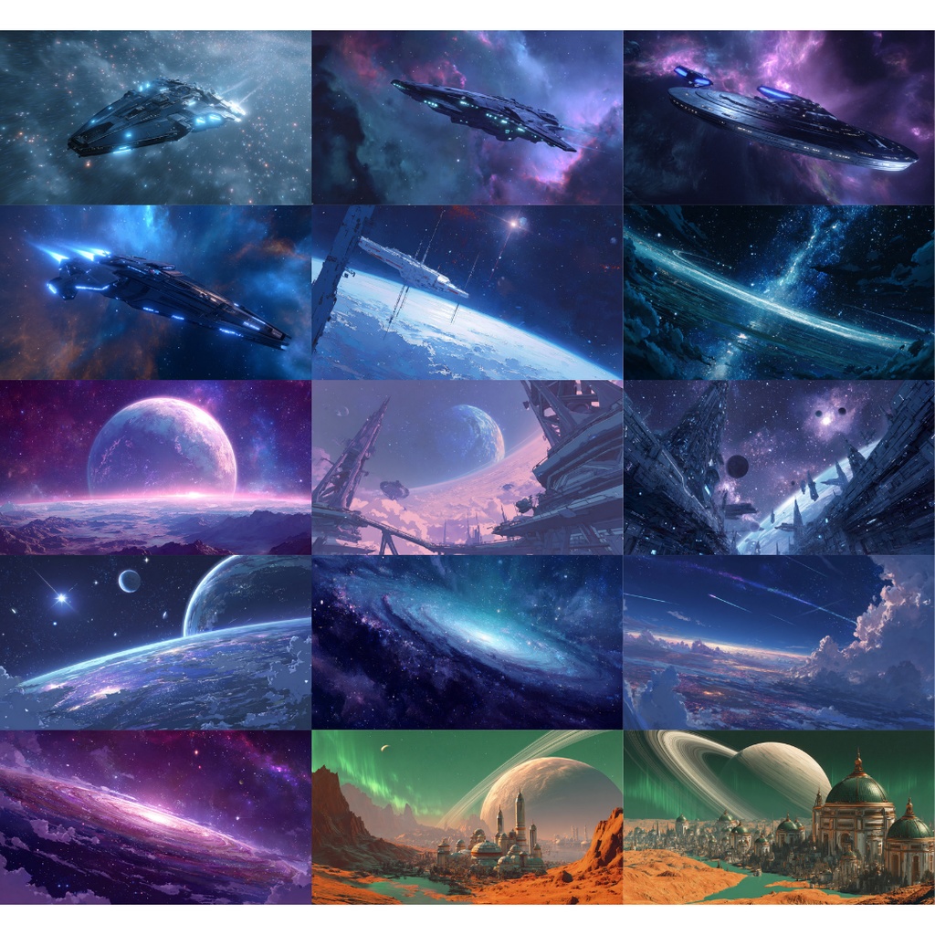 【TRPG背景素材】宇宙•銀河系 200枚|宇宙・銀河・惑星・星etc
