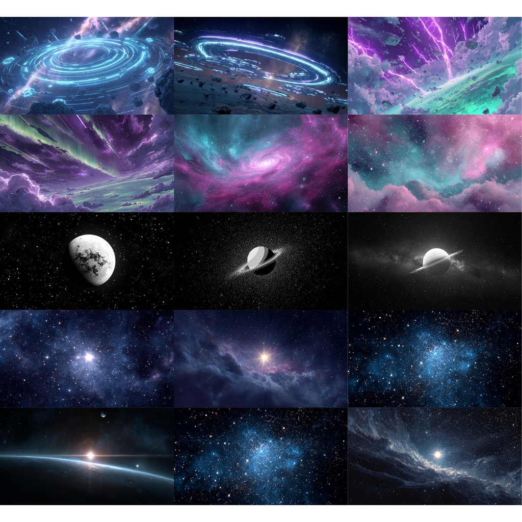 【TRPG背景素材】宇宙•銀河系 200枚|宇宙・銀河・惑星・星etc