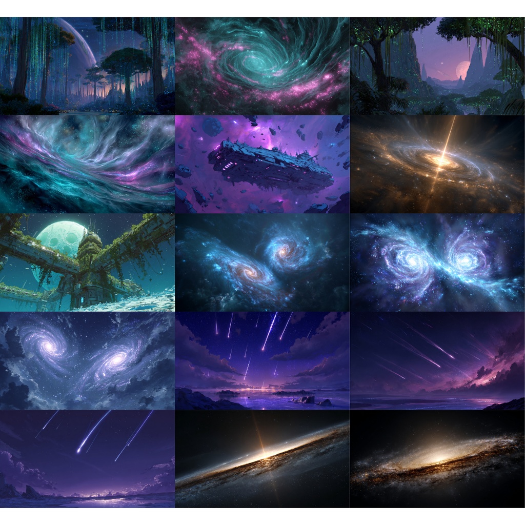 【TRPG背景素材】宇宙•銀河系 200枚|宇宙・銀河・惑星・星etc