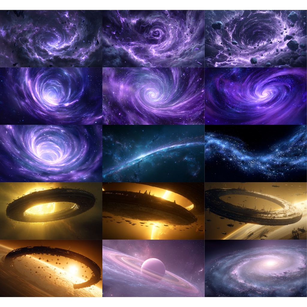 【TRPG背景素材】宇宙•銀河系 200枚|宇宙・銀河・惑星・星etc