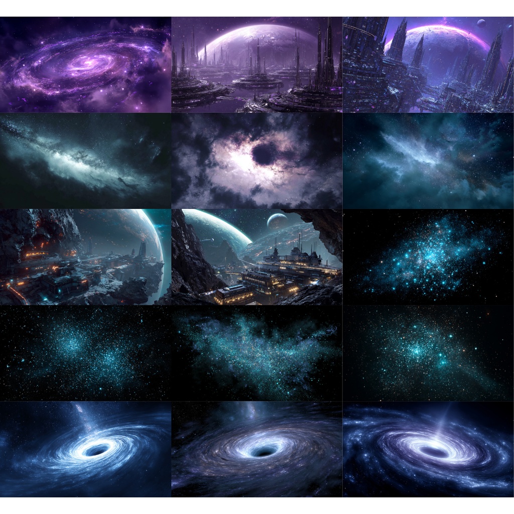 【TRPG背景素材】宇宙•銀河系 200枚|宇宙・銀河・惑星・星etc