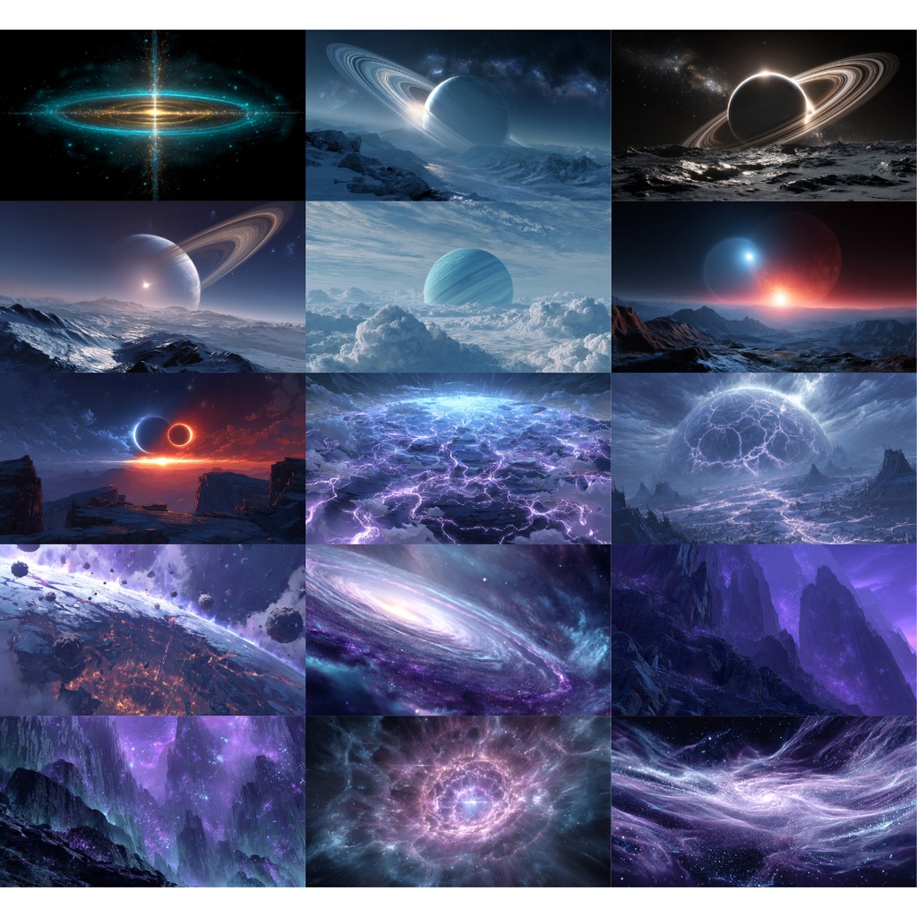 【TRPG背景素材】宇宙•銀河系 200枚|宇宙・銀河・惑星・星etc