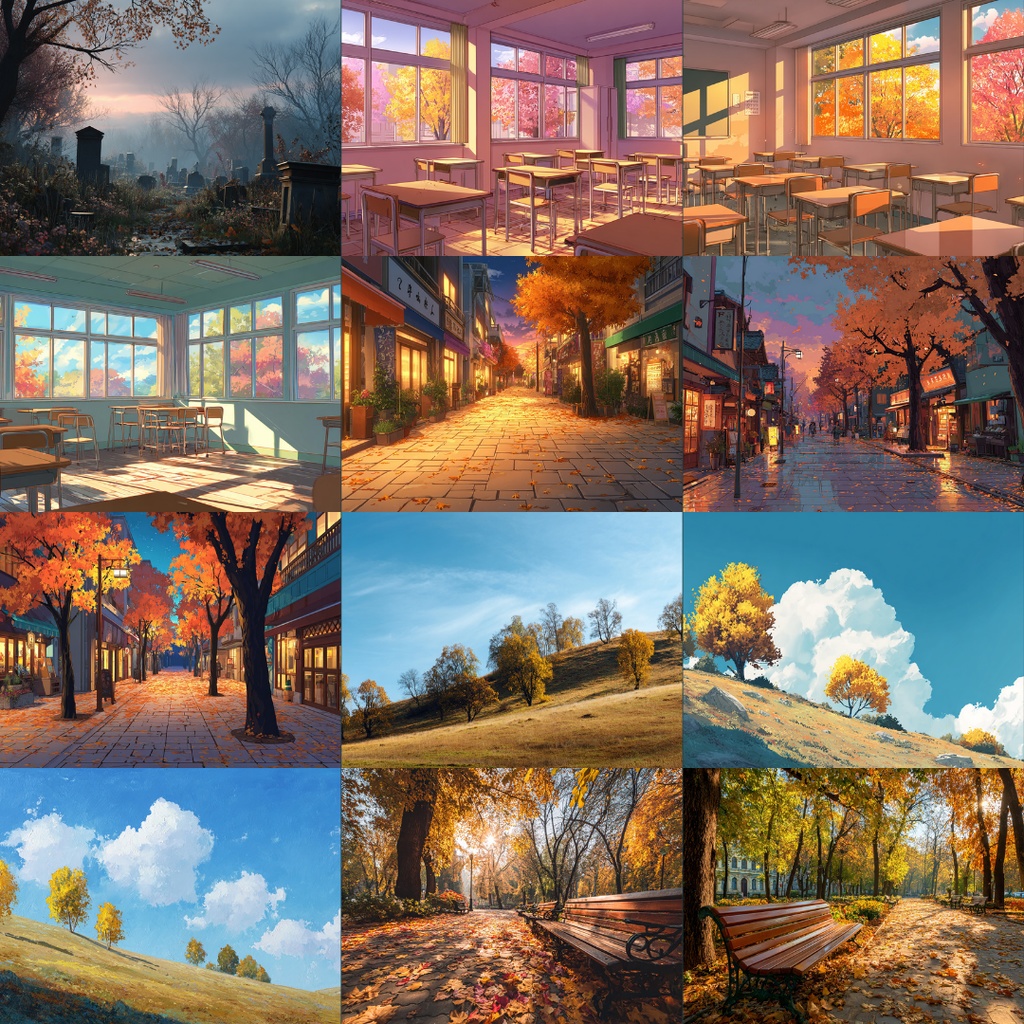 【フリー素材】秋の風景イラスト160枚|TRPG・ブログ・SNSに使える無料背景素材