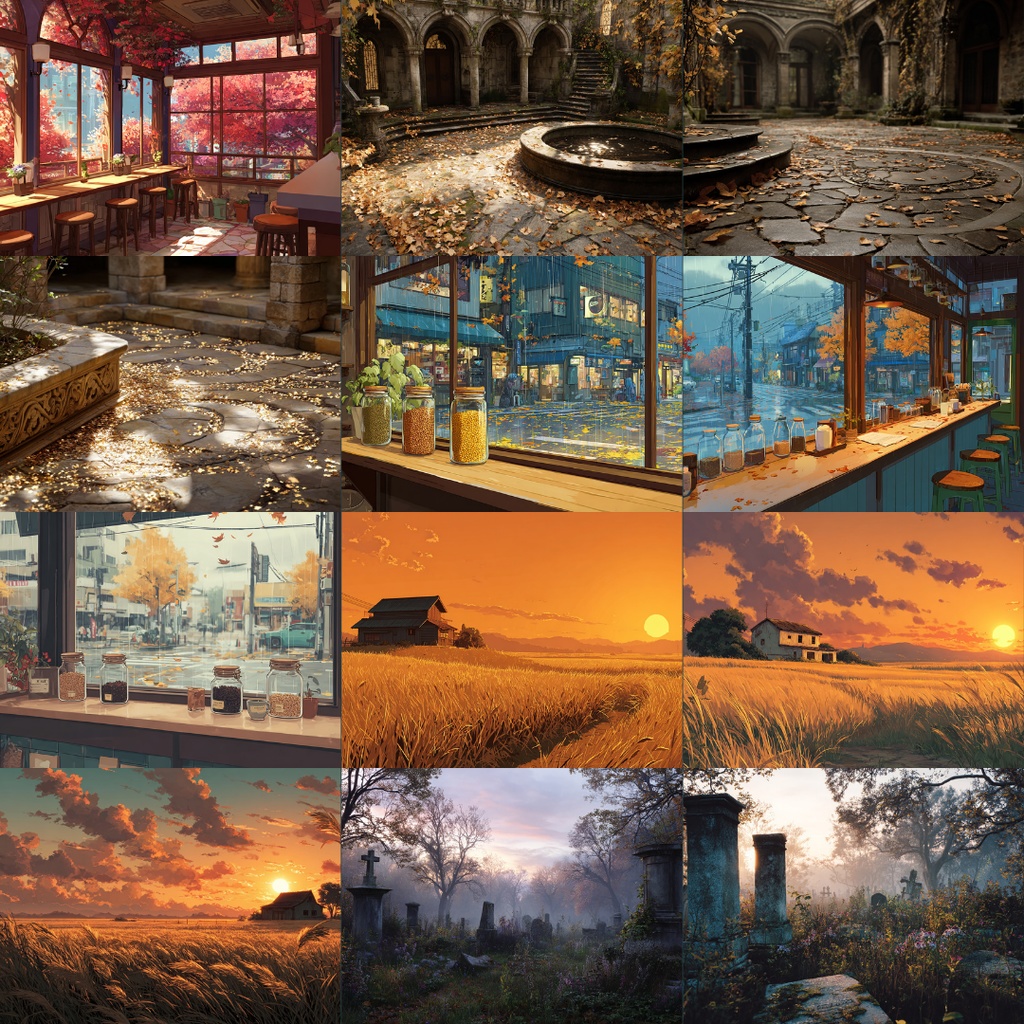 【フリー素材】秋の風景イラスト160枚|TRPG・ブログ・SNSに使える無料背景素材