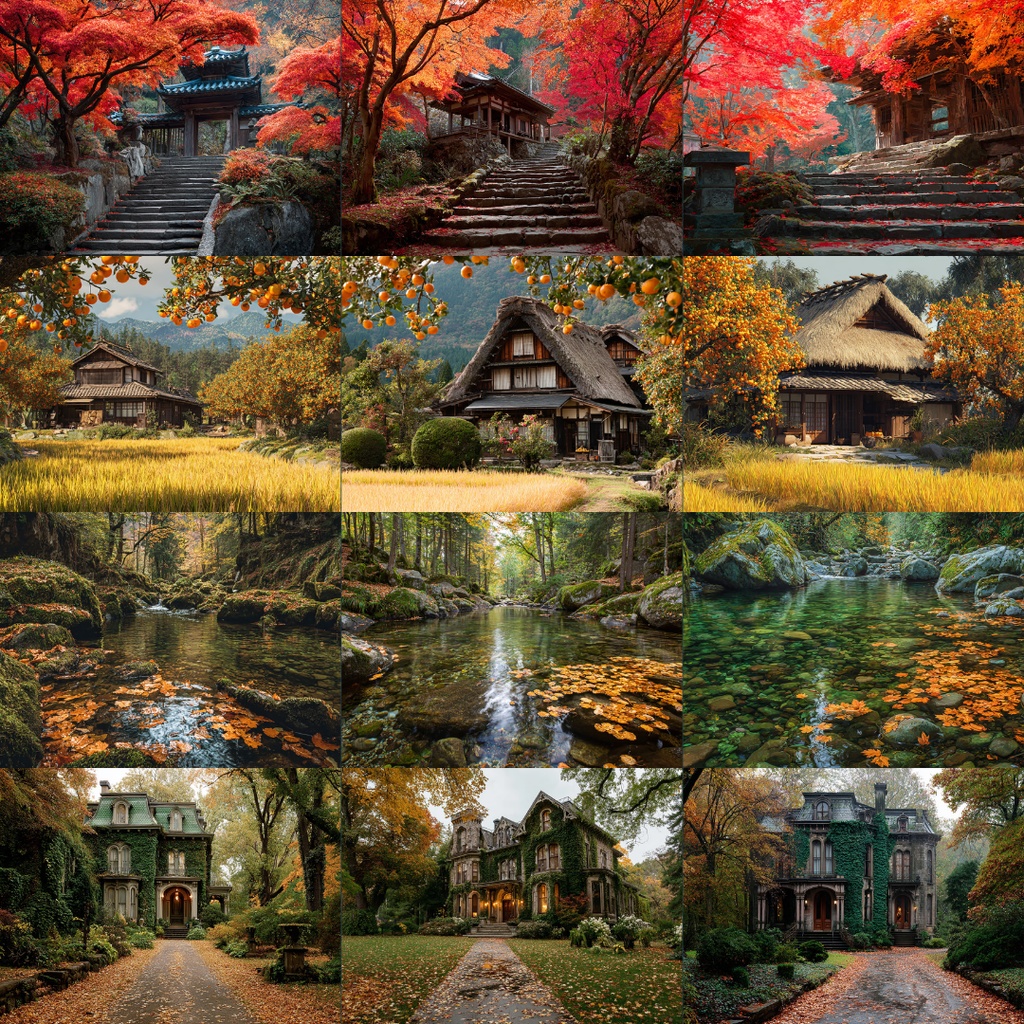 【フリー素材】秋の風景イラスト160枚|TRPG・ブログ・SNSに使える無料背景素材