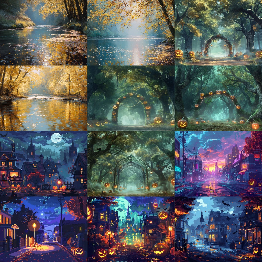 【フリー素材】秋の風景イラスト160枚|TRPG・ブログ・SNSに使える無料背景素材