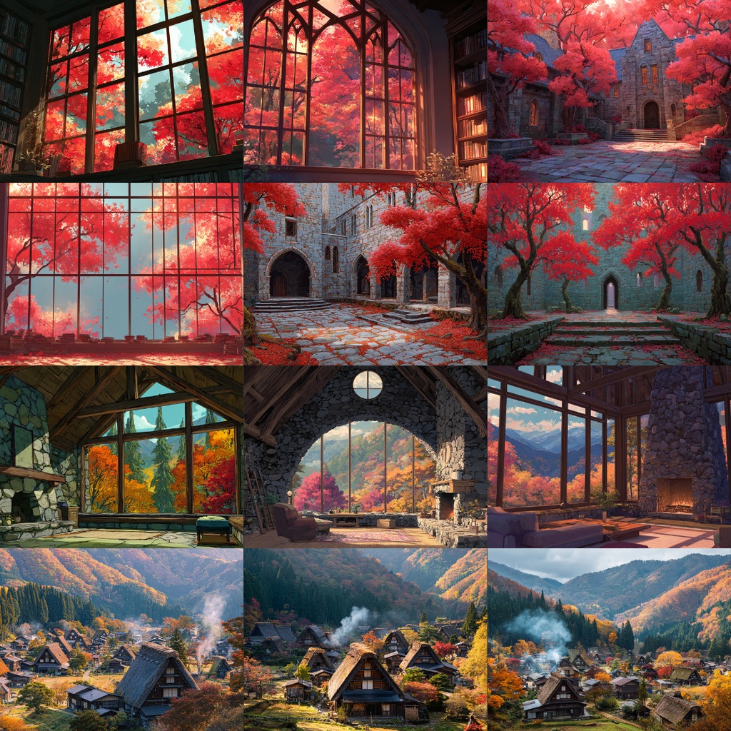 【フリー素材】秋の風景イラスト160枚|TRPG・ブログ・SNSに使える無料背景素材